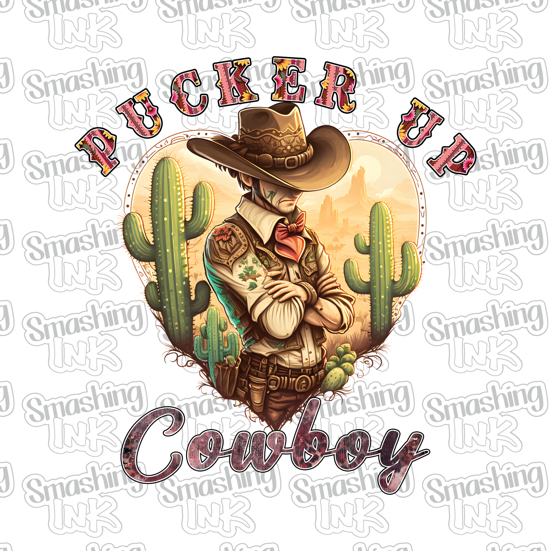 Western Cowboy Patterned HTV Vinyl, Outdoor Adhesive Vinyl or Heat  Transfer Vinyl