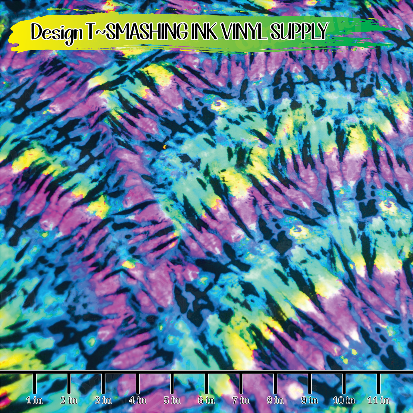 Tie Dye ★ Printed Vinyl Sheets | Faux Leather | Laser Safe