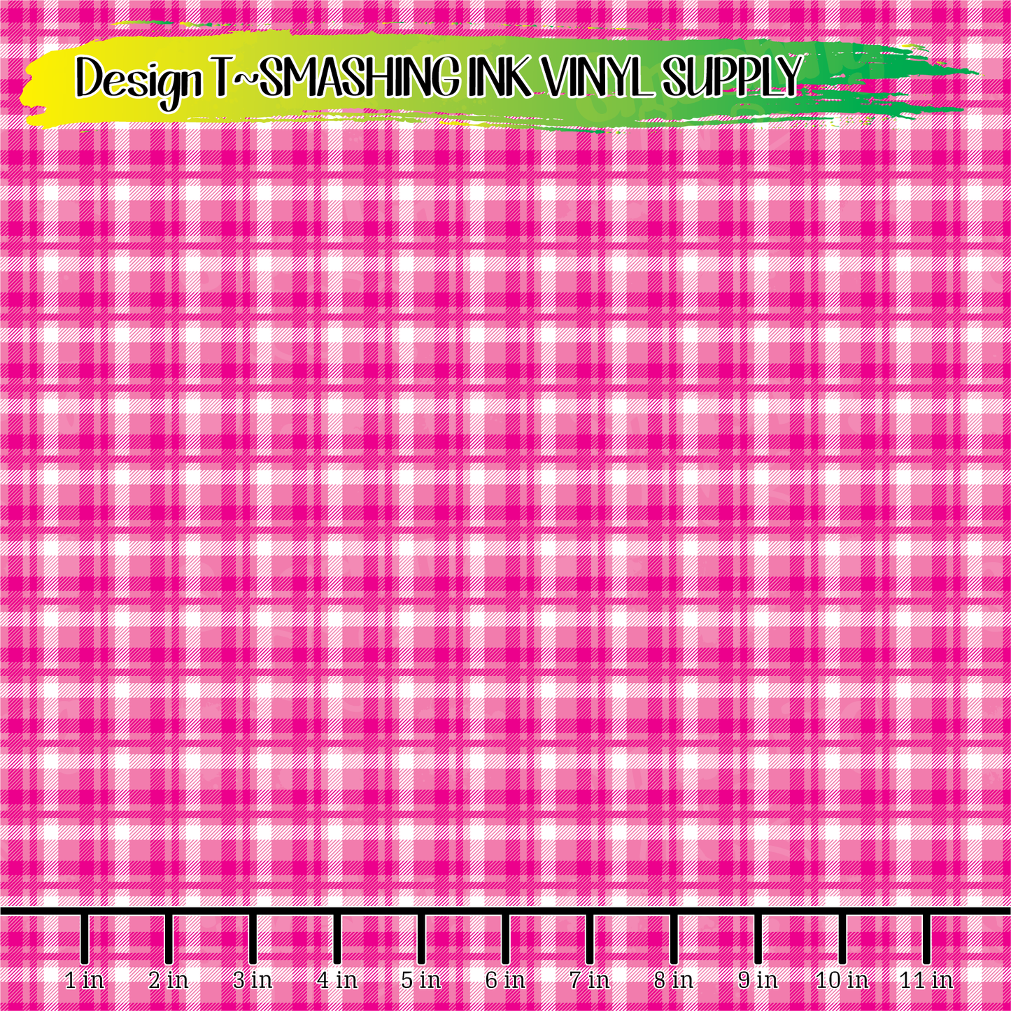 Pink Plaid ★ Printed Vinyl Sheets | Faux Leather | Laser Safe