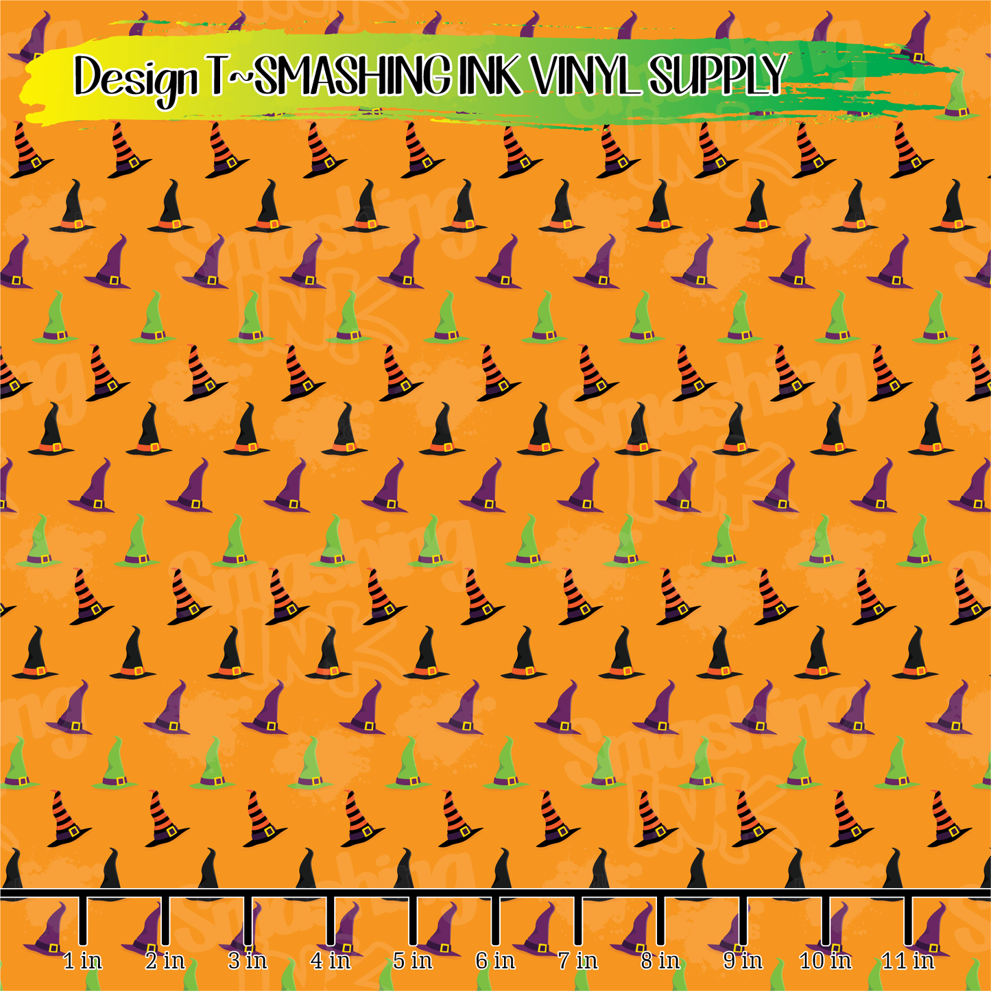Witch Hats ★ Printed Vinyl Sheets | Faux Leather | Laser Safe