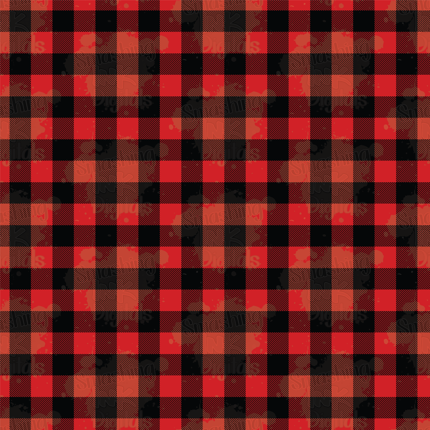 Red Buffalo Plaid - Digital Paper