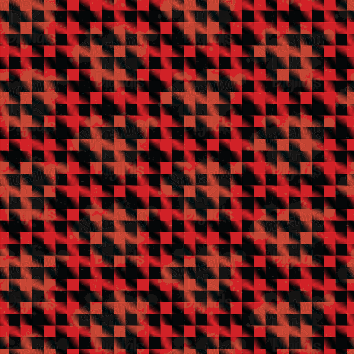 Red Buffalo Plaid - Digital Paper