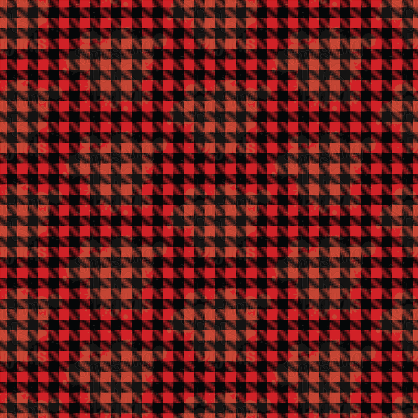 Red Buffalo Plaid - Digital Paper