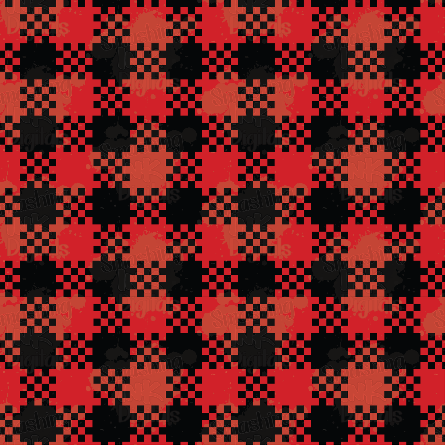 Red Buffalo Plaid - Digital Paper