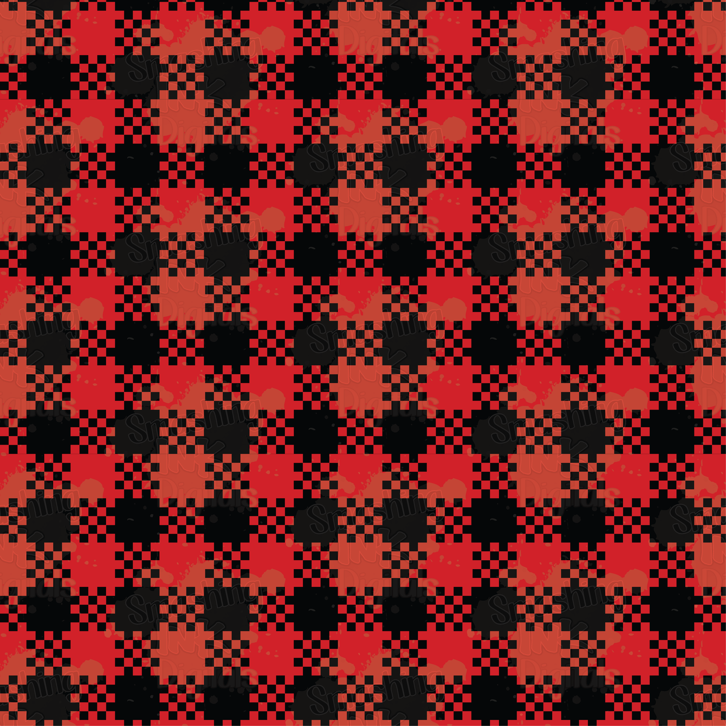 Red Buffalo Plaid - Digital Paper