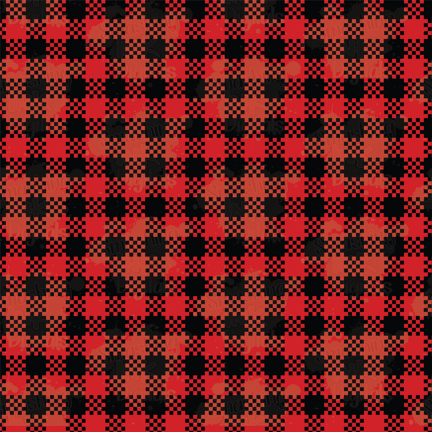 Red Buffalo Plaid - Digital Paper