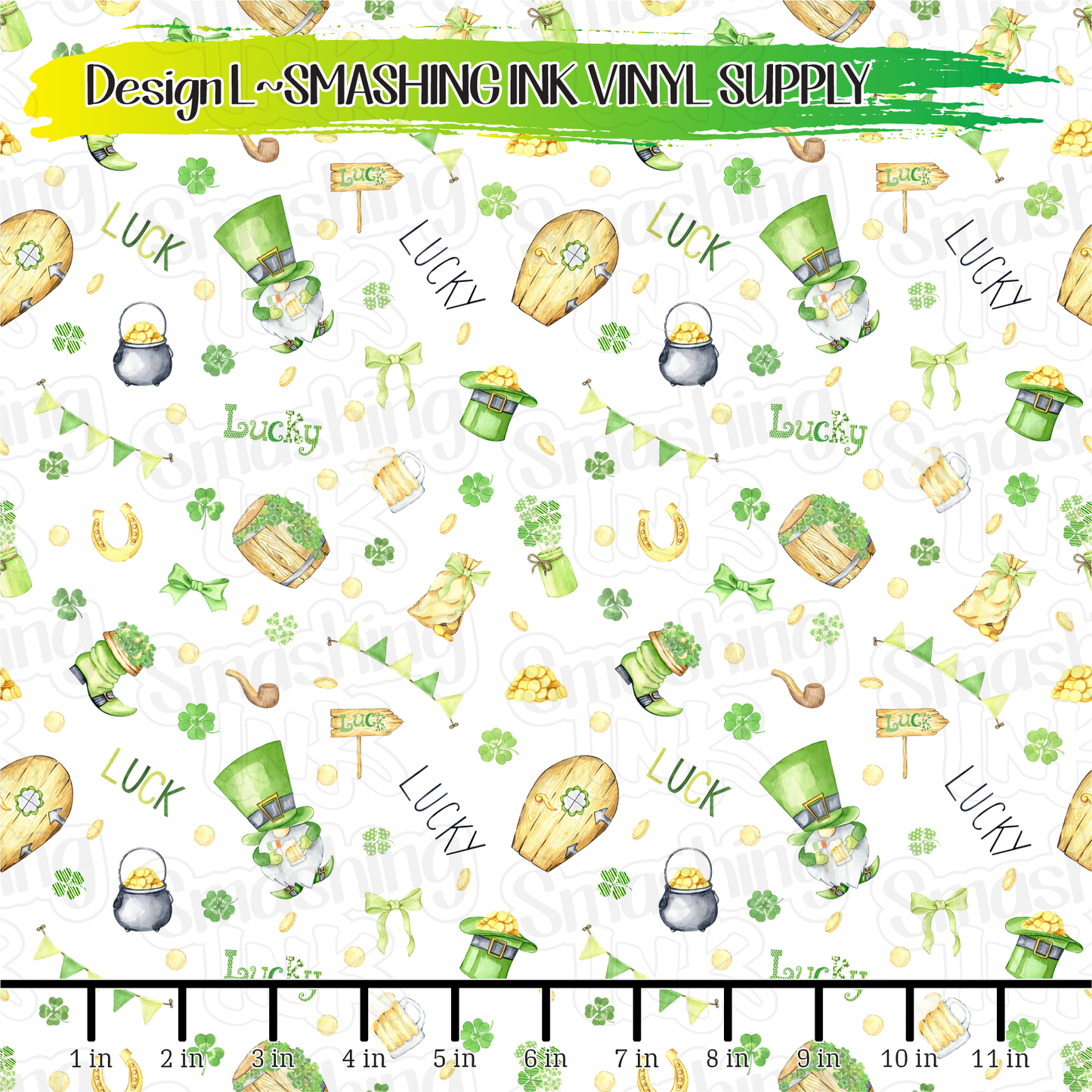 St. Pattys Gnomes ★ Printed Sheets | Faux Leather | Laser Safe