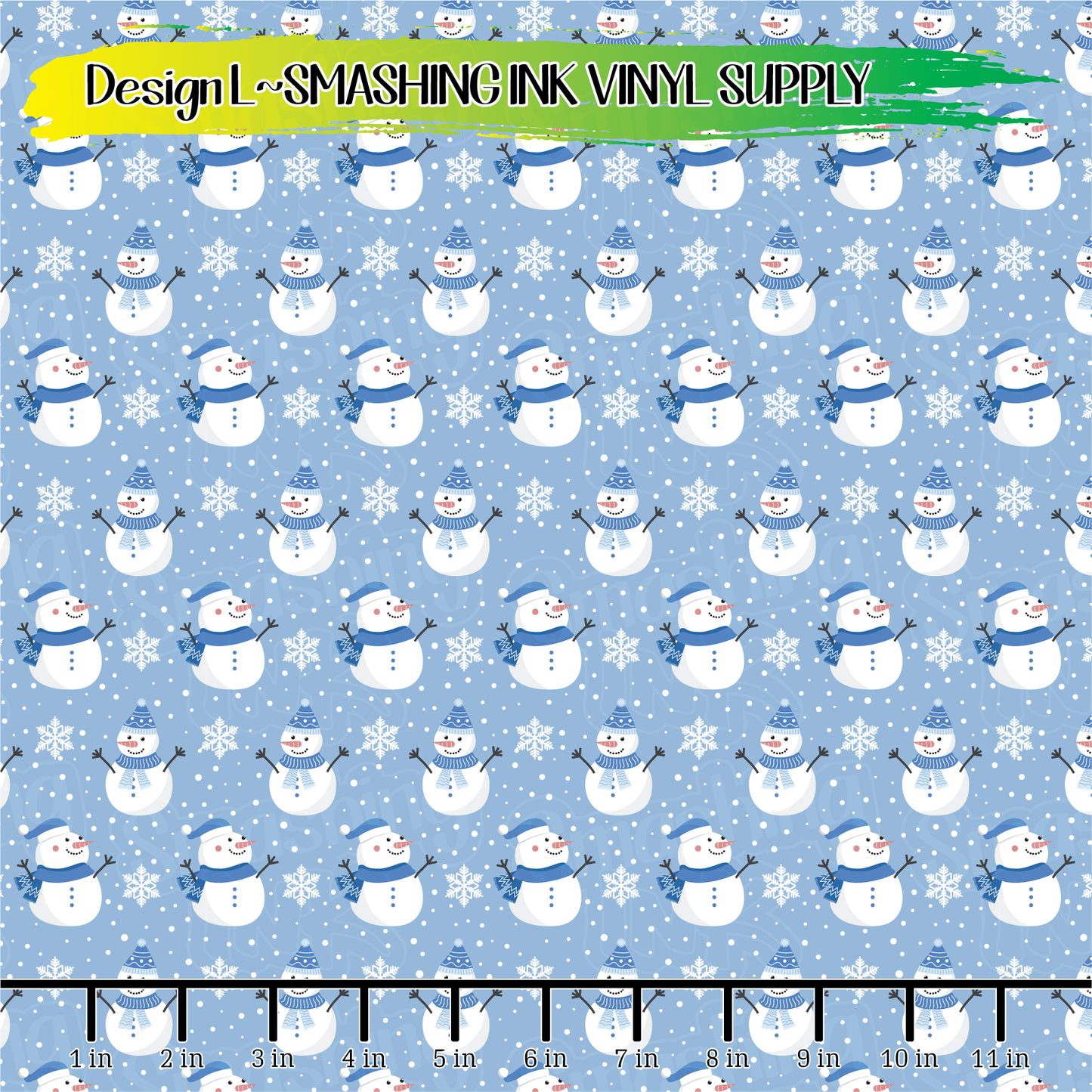 Cute Snowman ★ Printed Vinyl Sheets | Faux Leather | Laser Safe