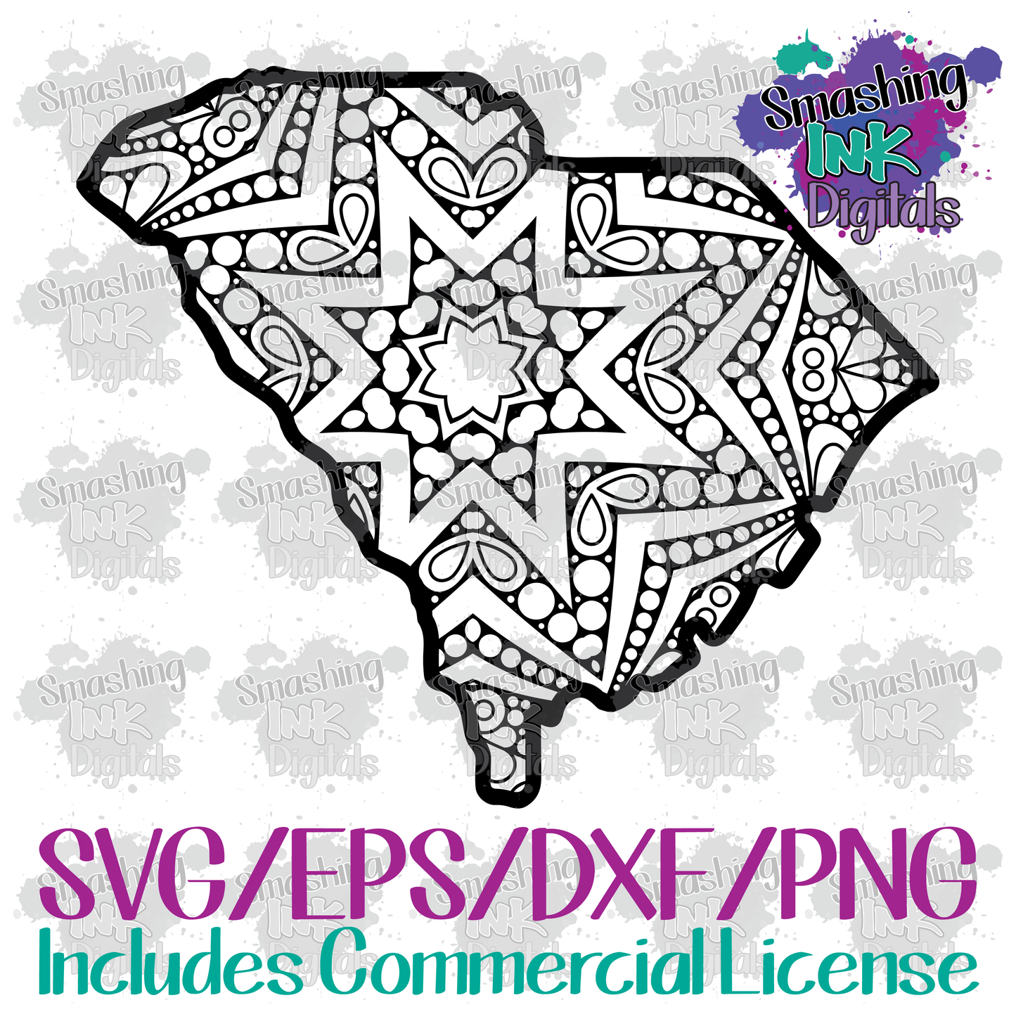 South Carolina Mandala - SVG Cutting File