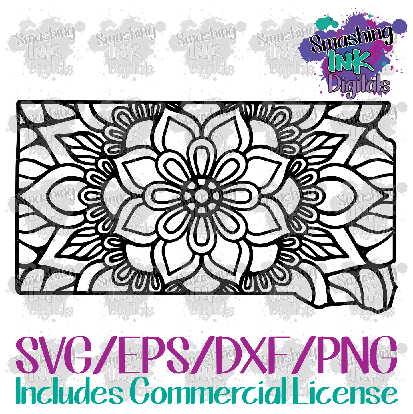 South Dakota Mandala - SVG Cutting File
