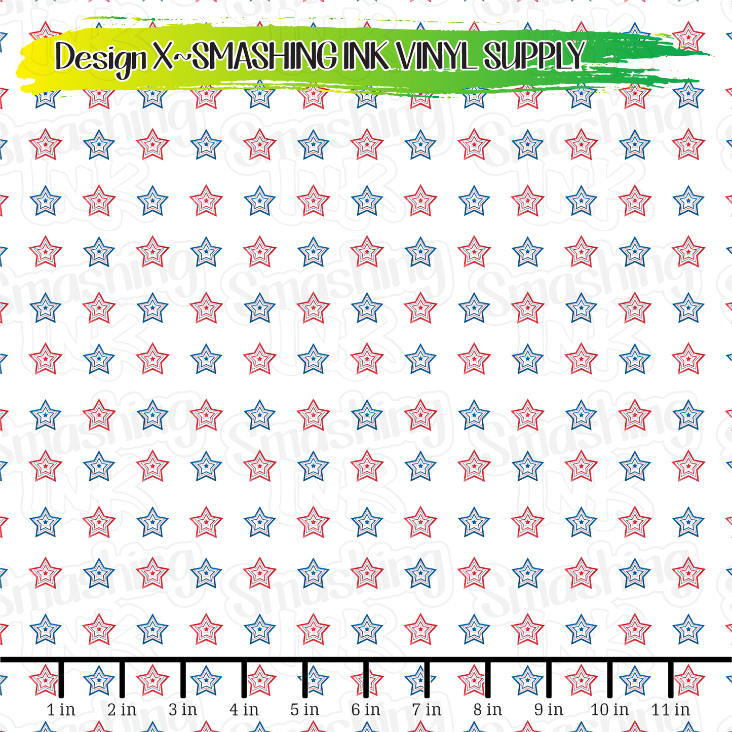 Patriotic Stars ★ Printed Sheets | Faux Leather | Laser Safe