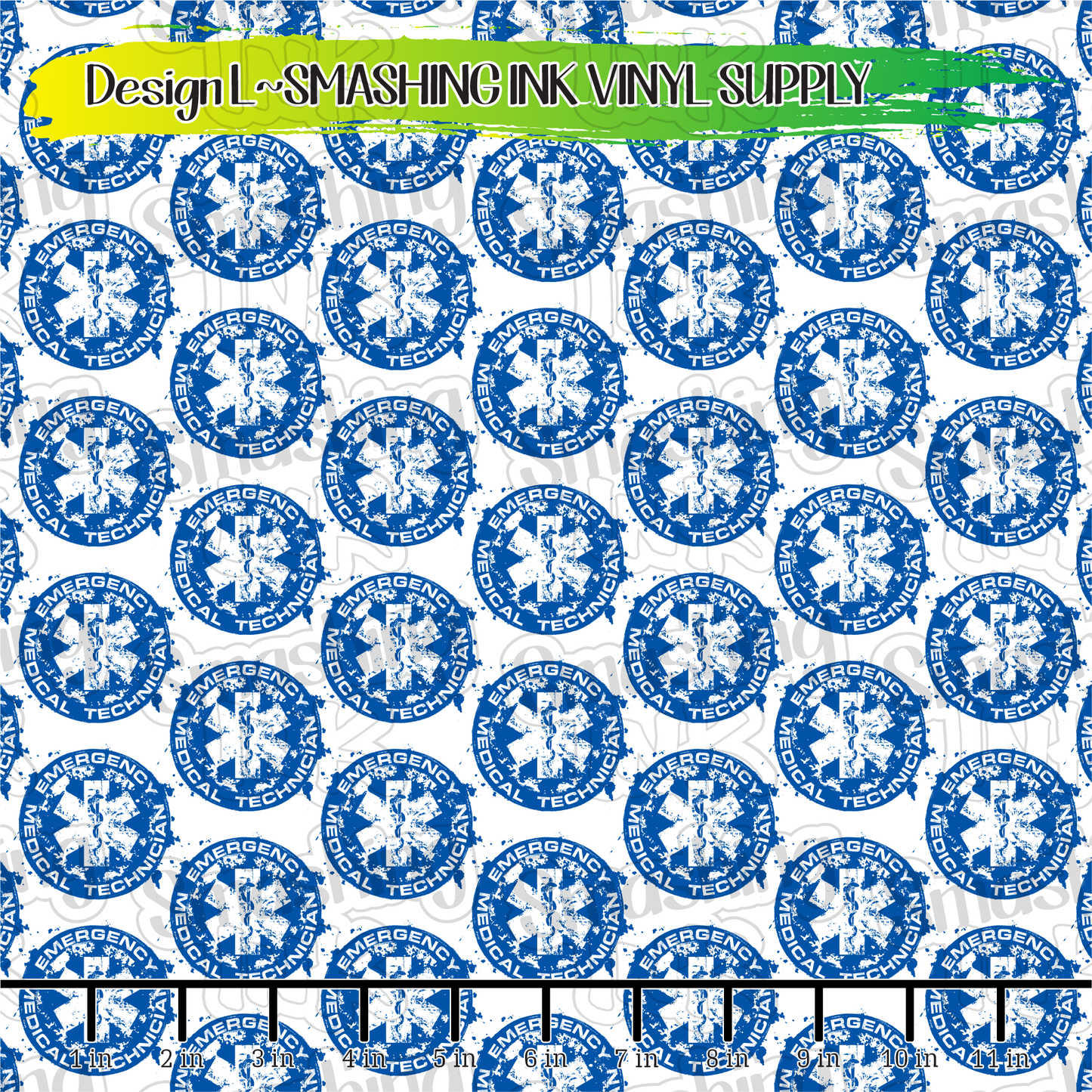 EMT Symbol ★ Printed Vinyl Sheets | Faux Leather | Laser Safe