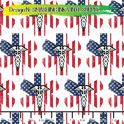 American EMT ★  Pattern Vinyl | Faux Leather | Sublimation (TAT 3 BUS DAYS)