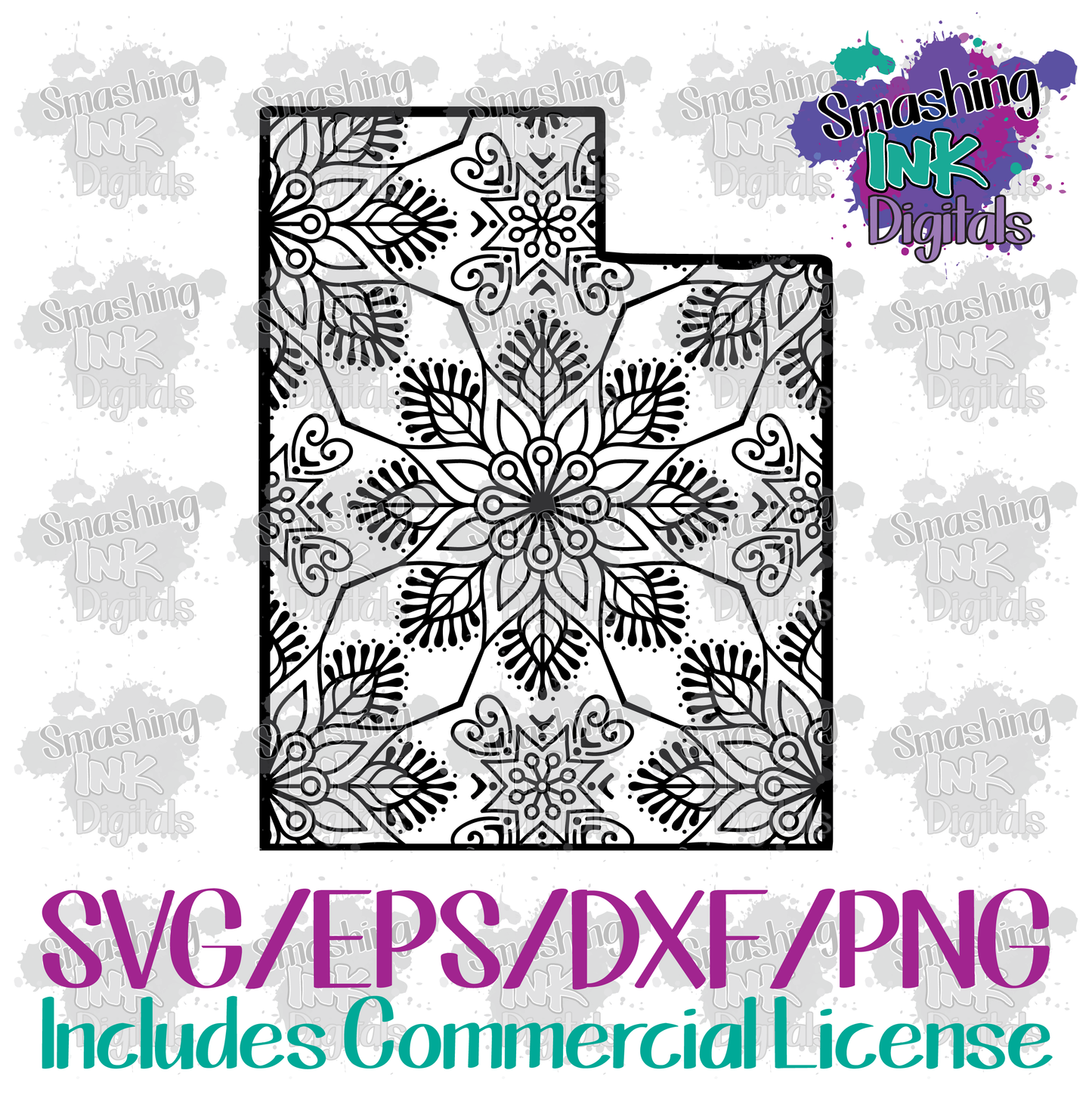 Utah Mandala - SVG Cutting File