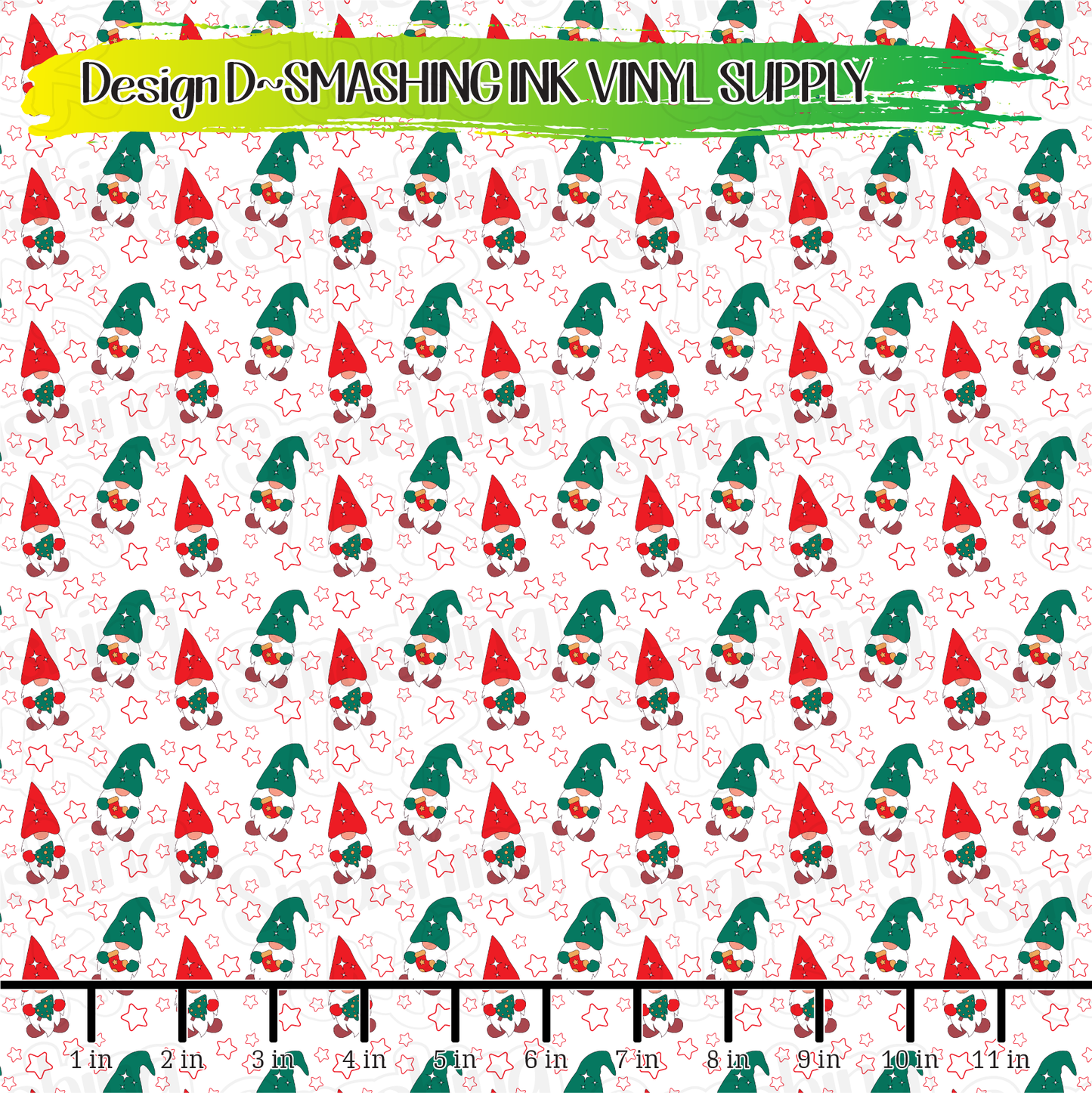 Christmas Gnomes ★ Printed Vinyl Sheets | Faux Leather | Laser Safe