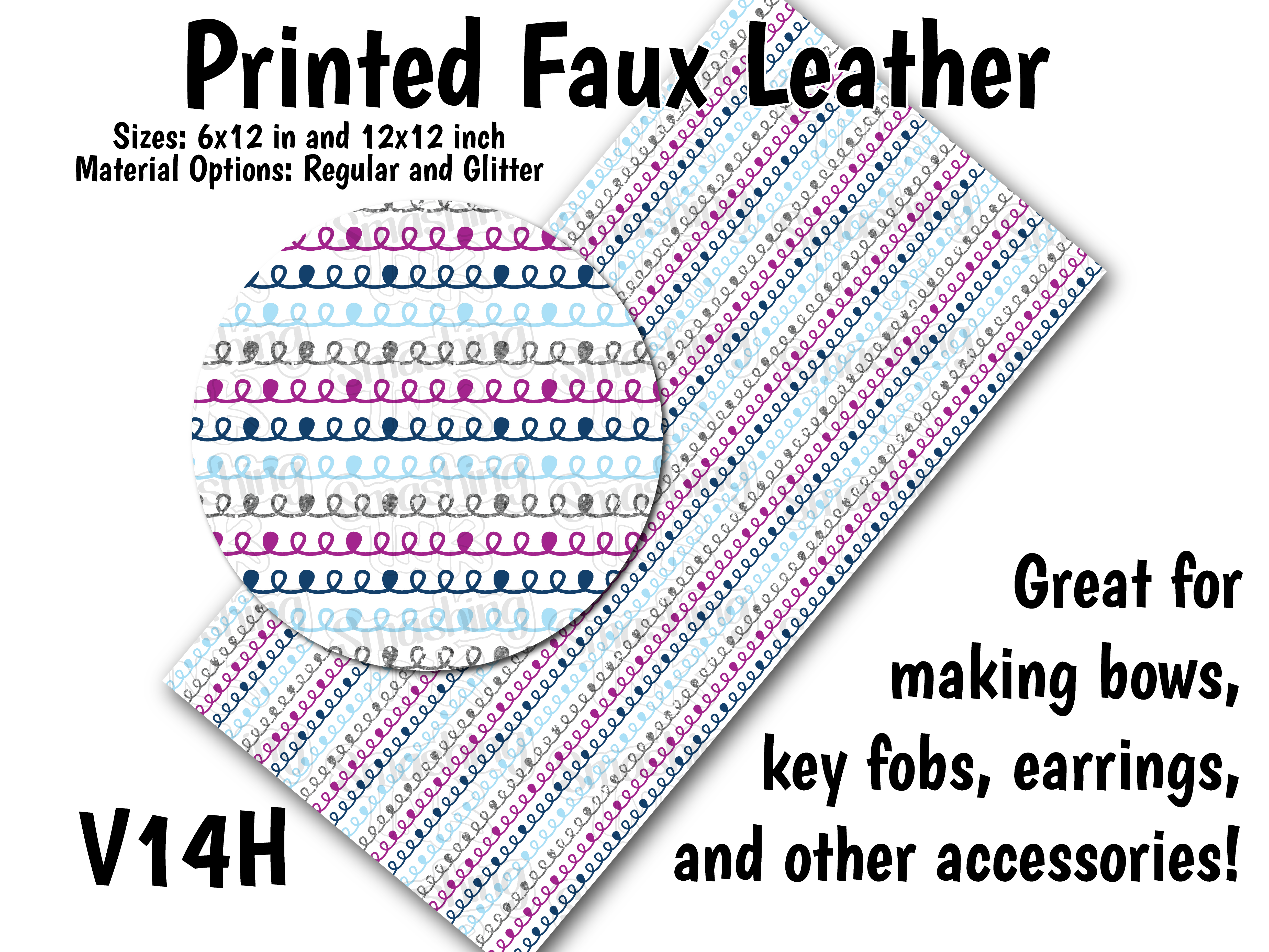 Lemon Pattern - Faux Leather Sheet (SHIPS IN 3 BUS DAYS