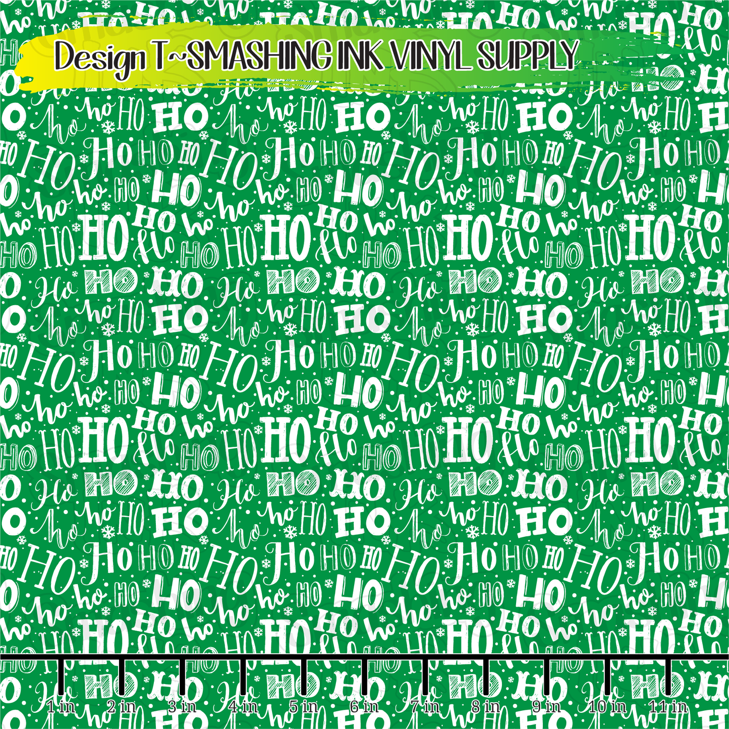 Ho Ho Pattern ★ Printed Vinyl Sheets | Faux Leather | Laser Safe