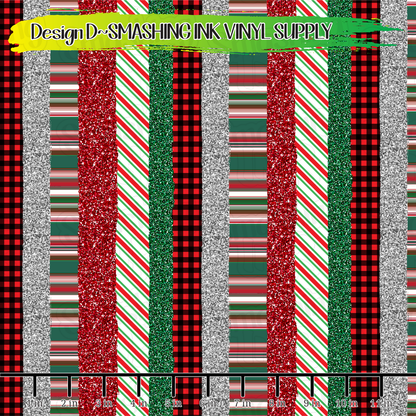 Holiday Brush Strokes ★ Printed Vinyl Sheets | Faux Leather | Laser Safe