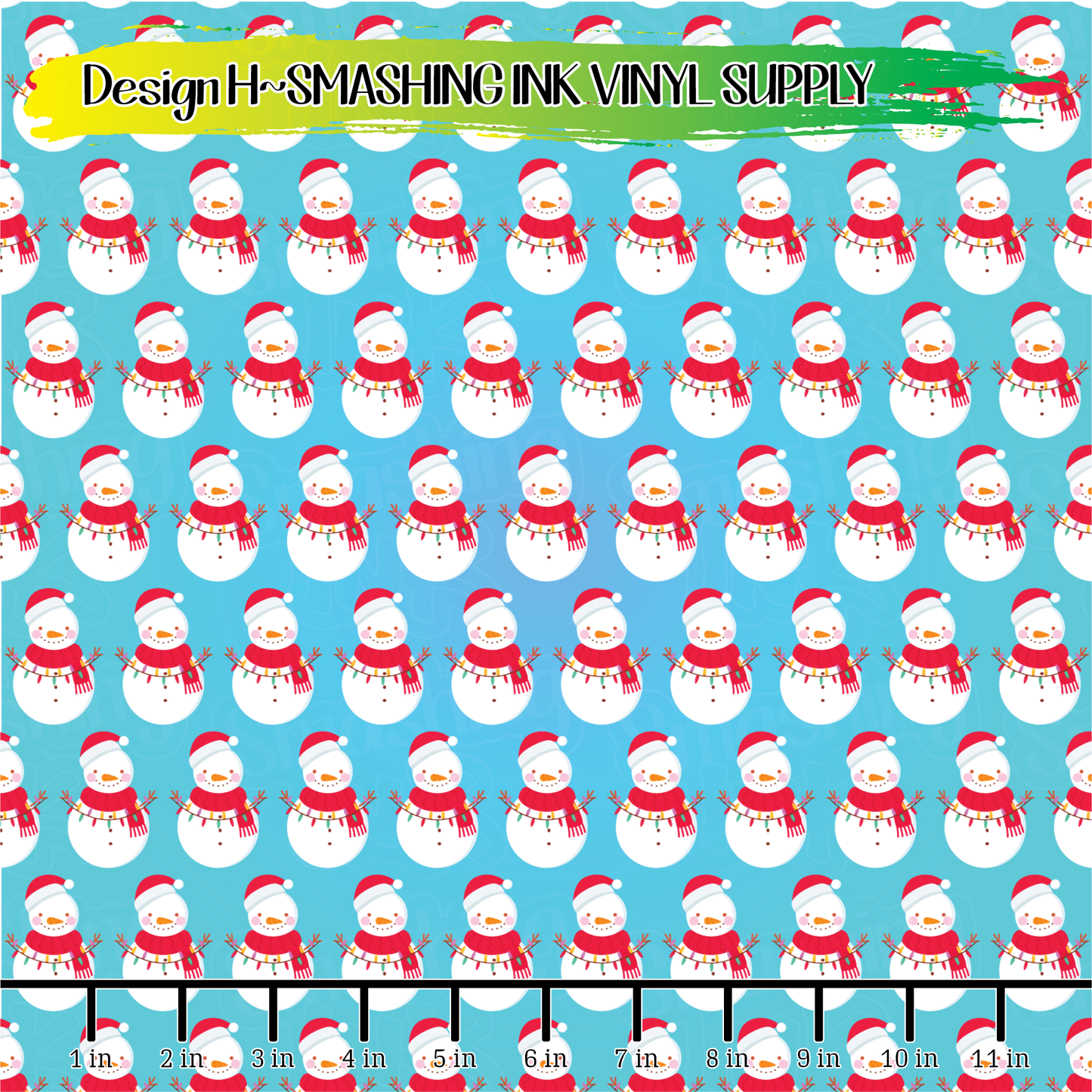 Snowmen ★ Printed Vinyl Sheets | Faux Leather | Laser Safe