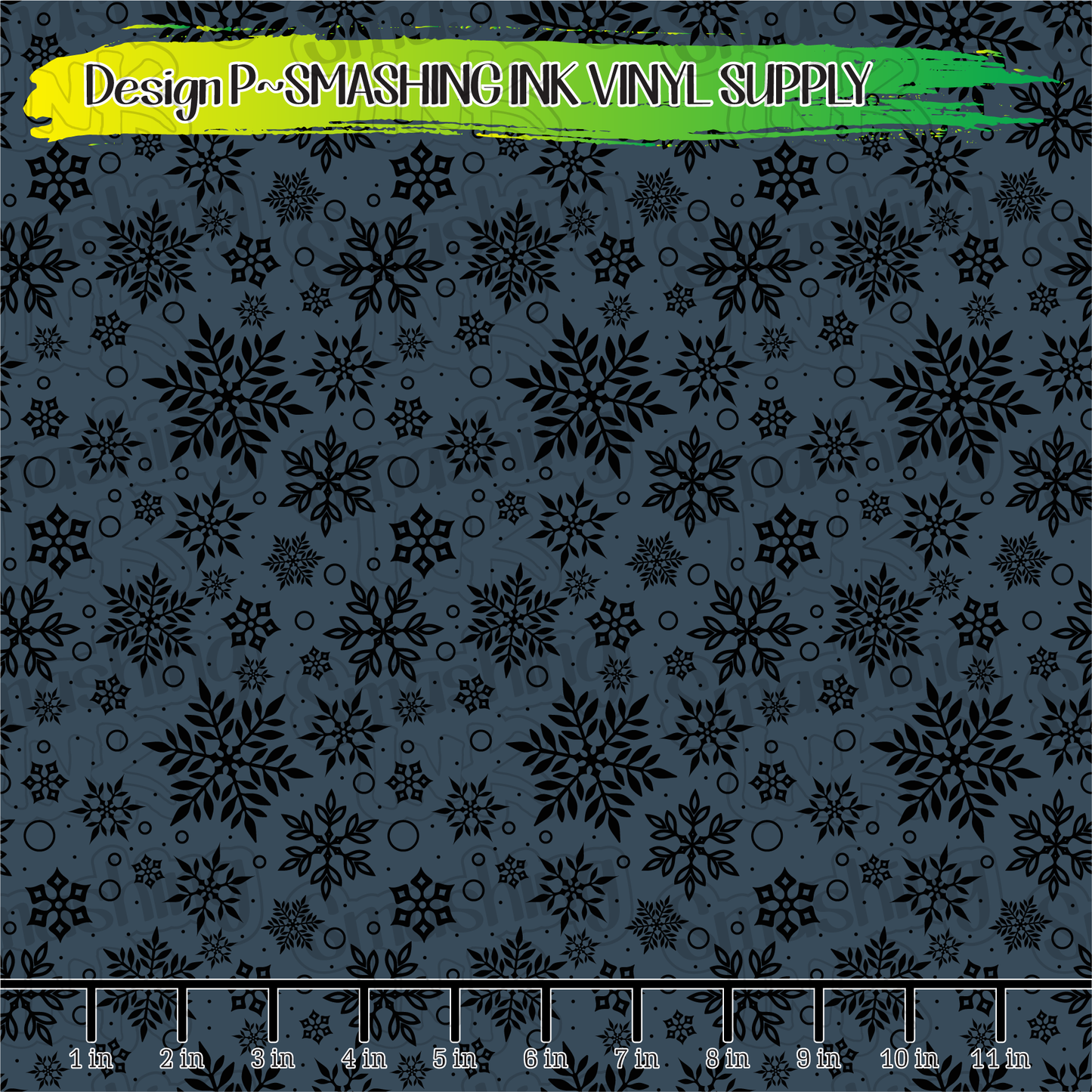 Snowflakes ★ Printed Vinyl Sheets | Faux Leather | Laser Safe