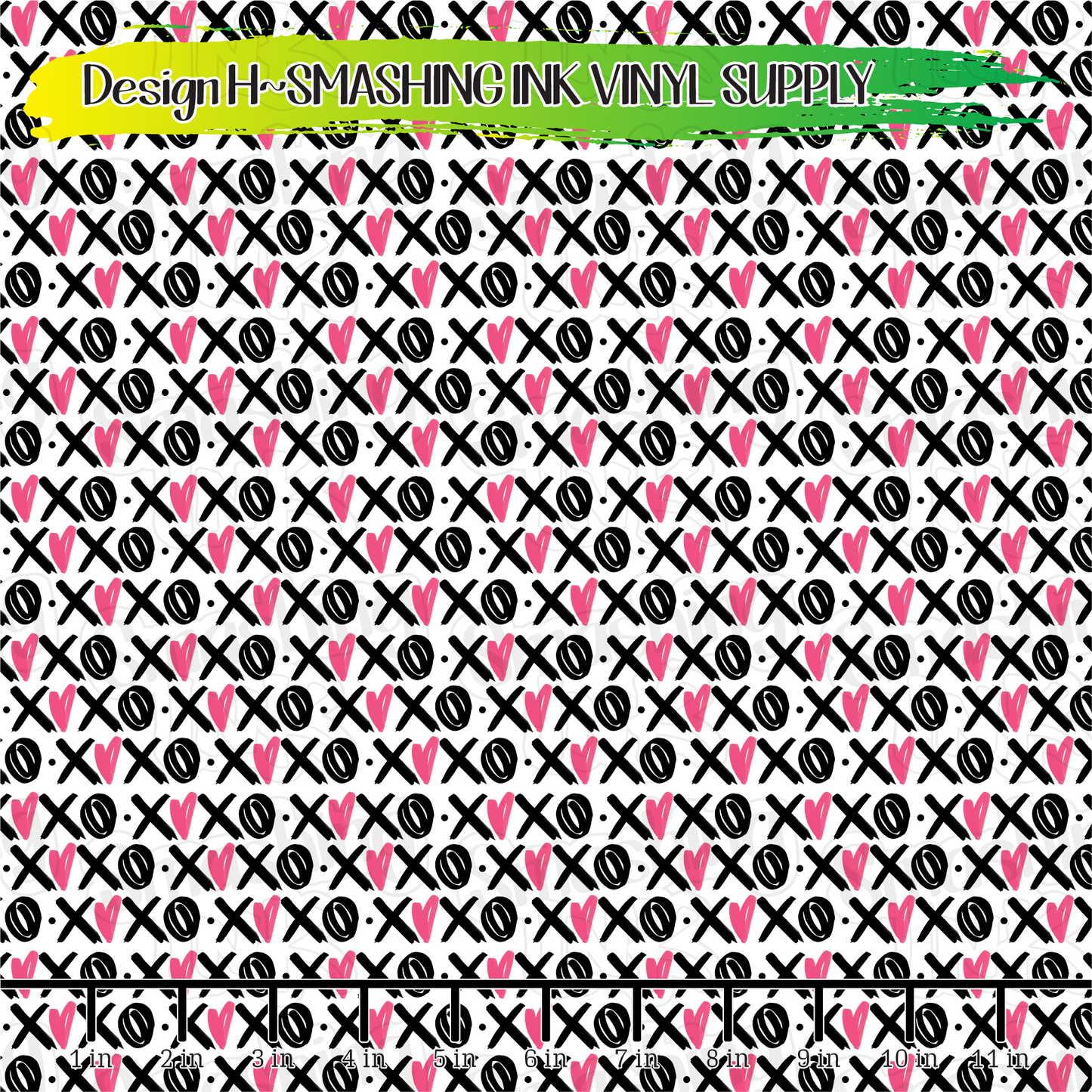 Pink XOXO ★ Printed Vinyl Sheets | Faux Leather | Laser Safe