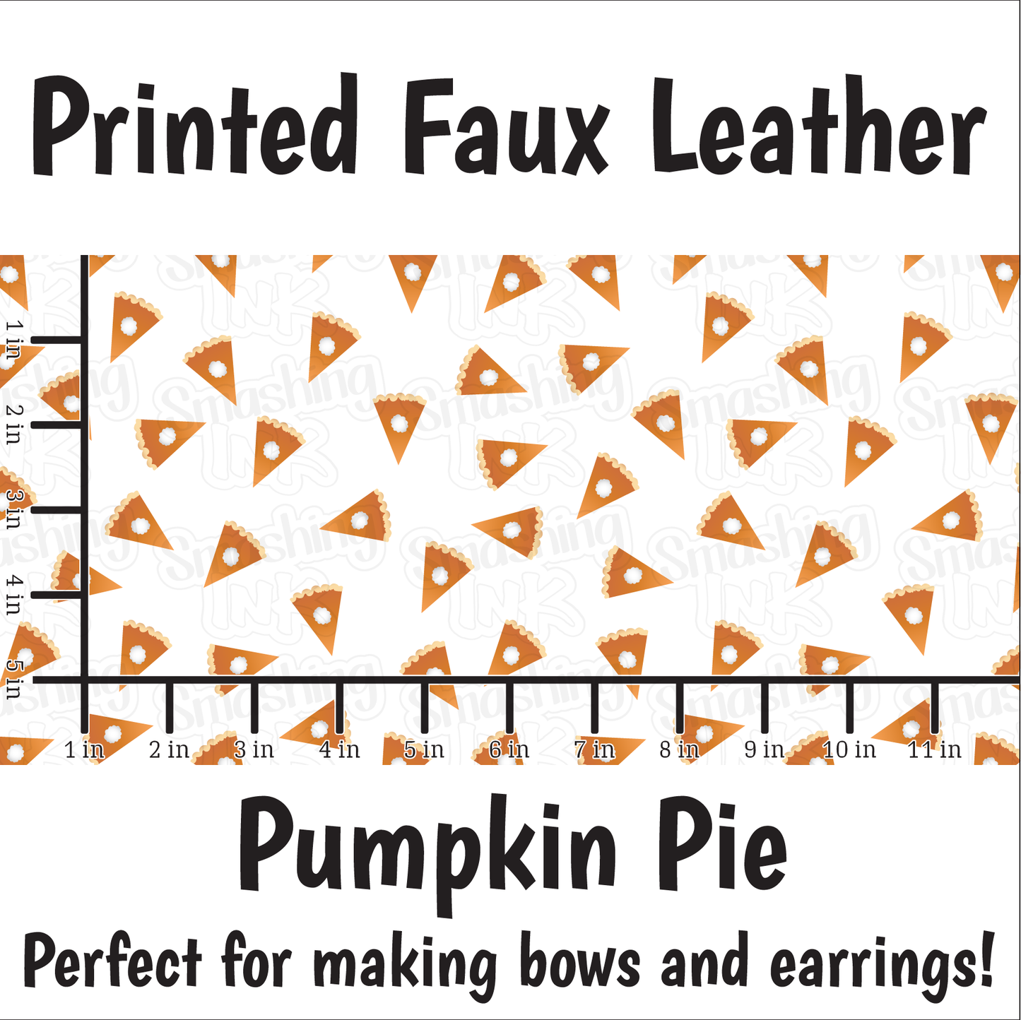 Pumpkin Pie - Faux Leather Sheet (SHIPS IN 3 BUS DAYS)
