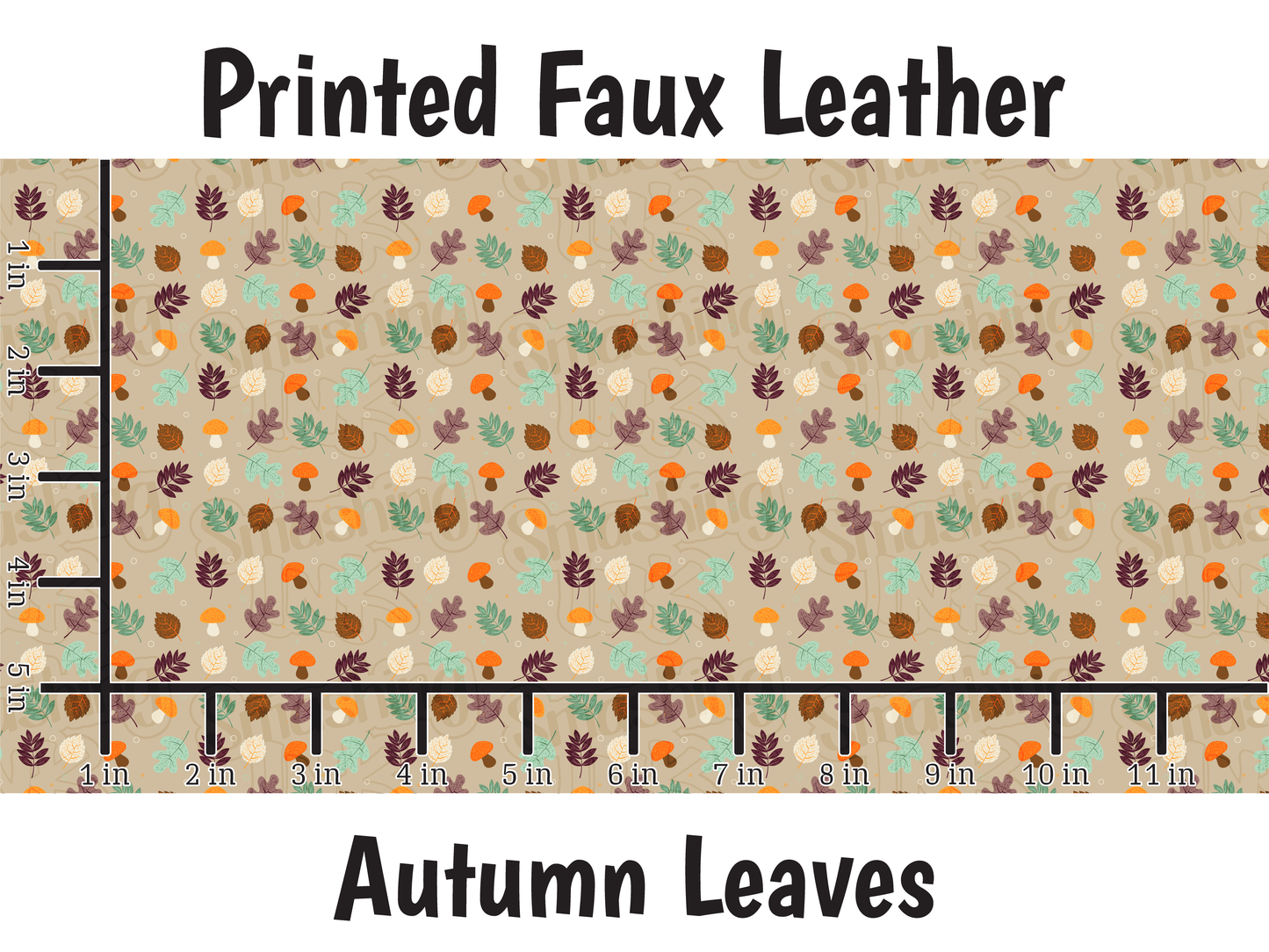 Autumn Leaves - Faux Leather Sheet (SHIPS IN 3 BUS DAYS)