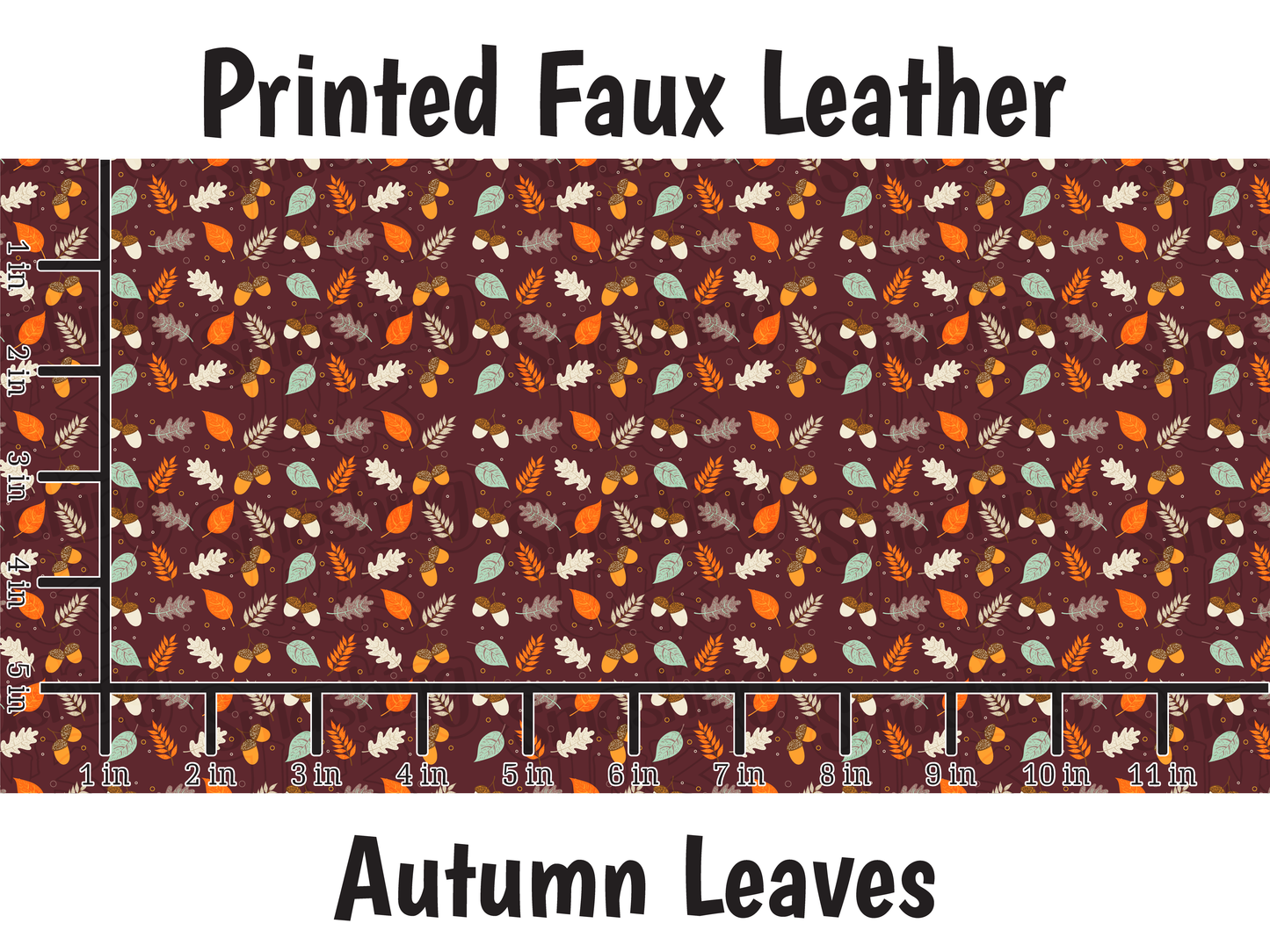 Autumn Leaves - Faux Leather Sheet (SHIPS IN 3 BUS DAYS)