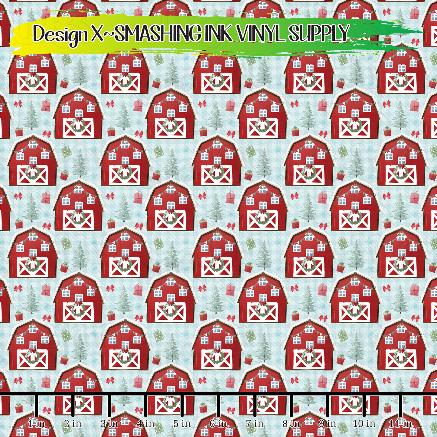 Winter Barns ★ Printed Sheets | Faux Leather | Laser Safe