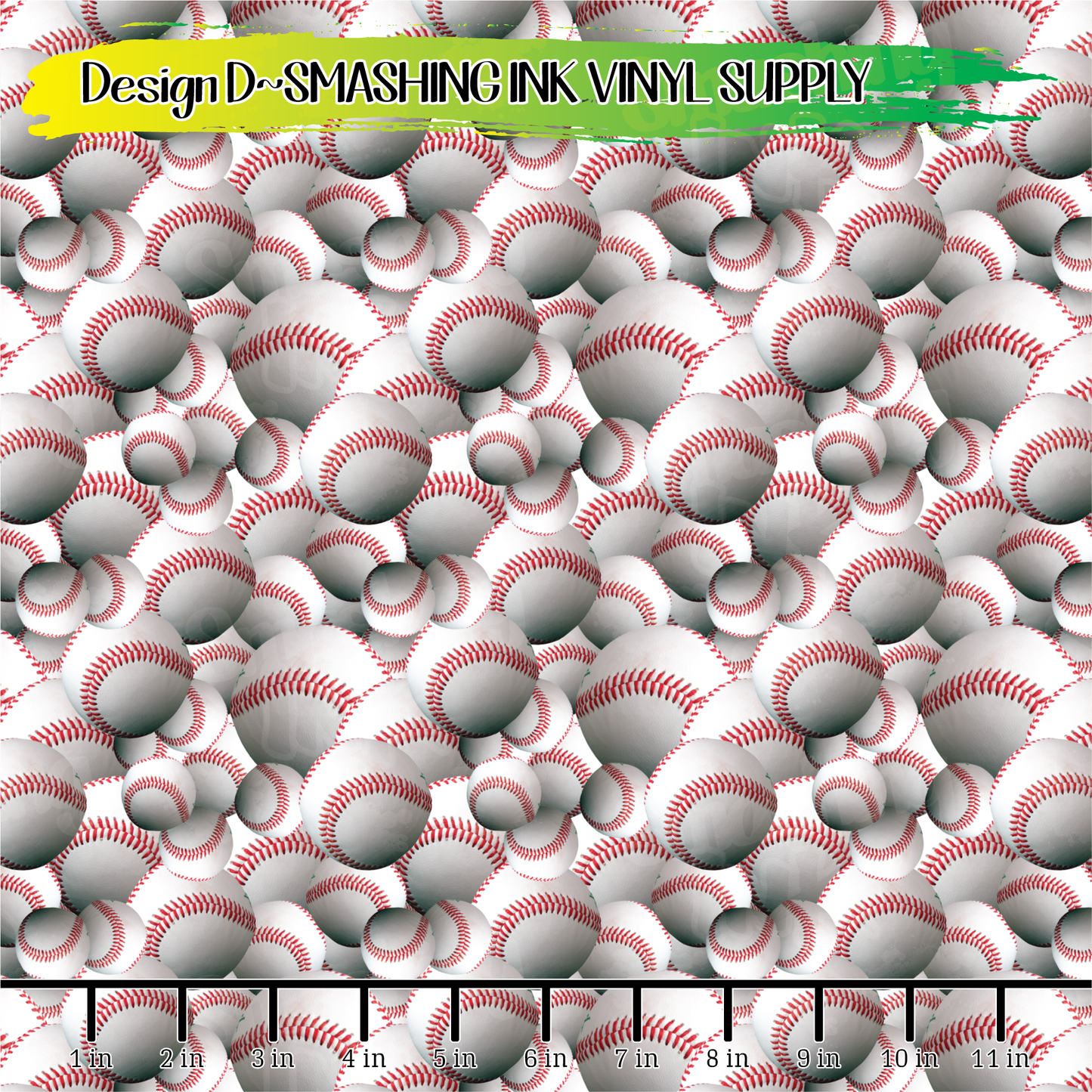 Baseball Pattern ★ Printed Vinyl Sheets | Faux Leather | Laser Safe