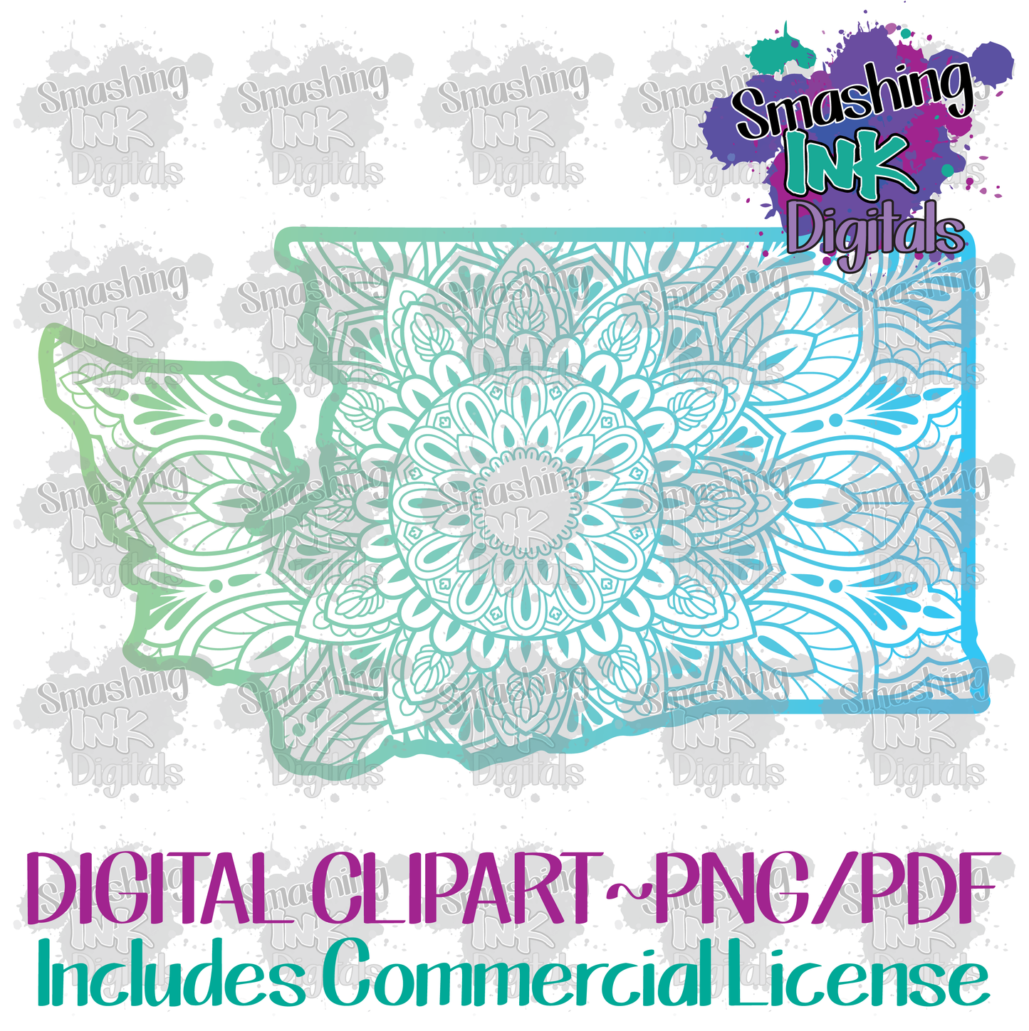 Washington Mandala - Printable Graphic