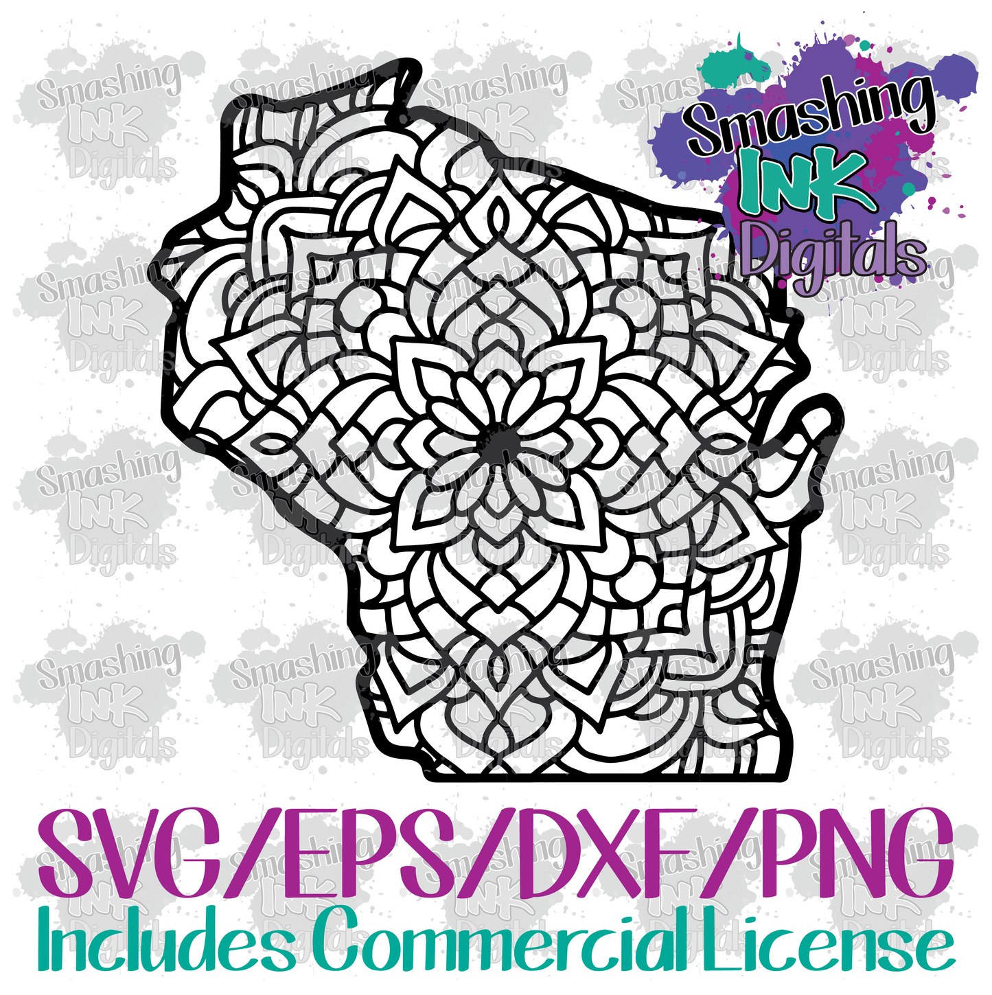 Wisconsin Mandala - SVG Cutting File
