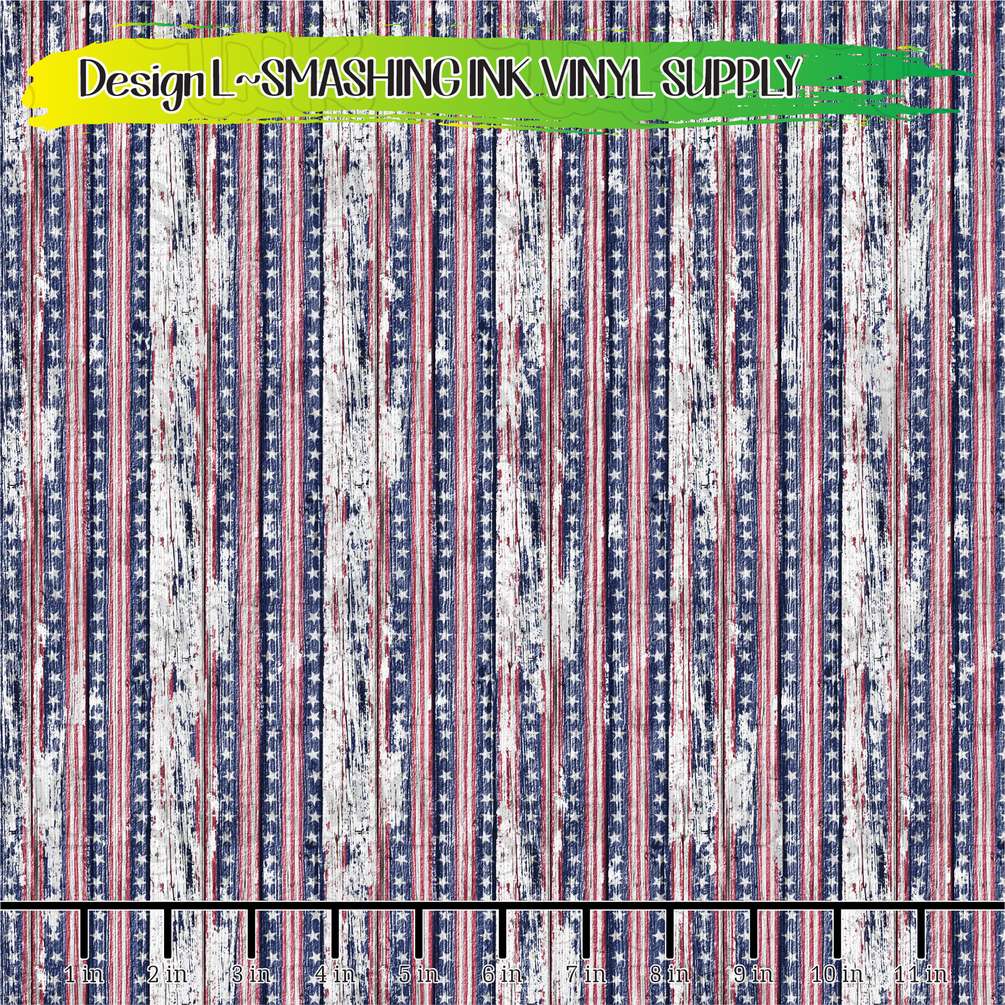 Patriotic Wood ★ Printed Vinyl Sheets | Faux Leather | Laser Safe