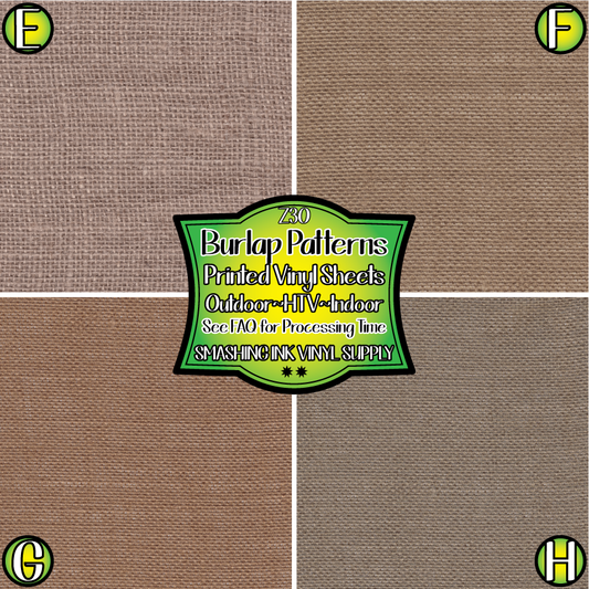 Burlap Texture ★ Printed Sheets | Faux Leather | Laser Safe