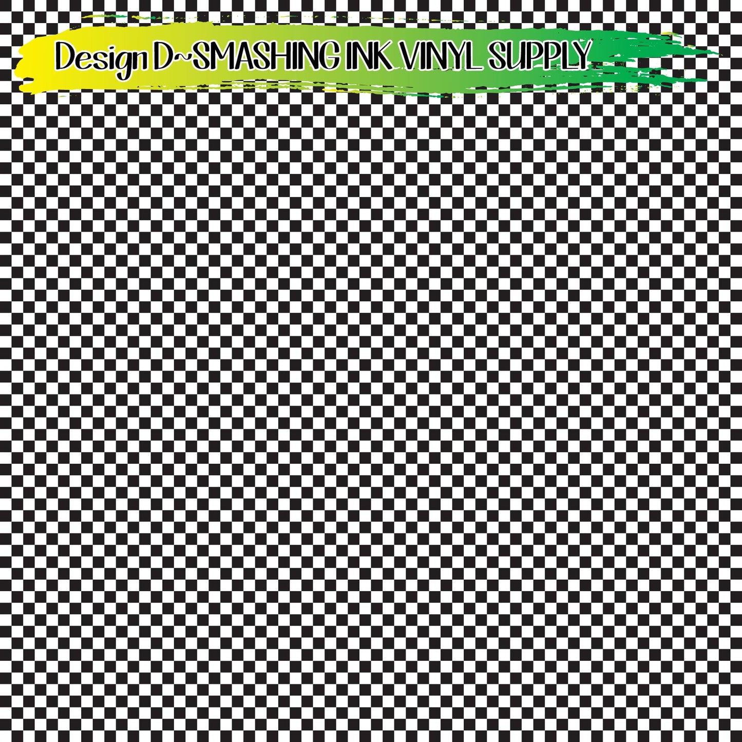 Black White Checker ★ Printed Vinyl Sheets | Faux Leather | Laser Safe