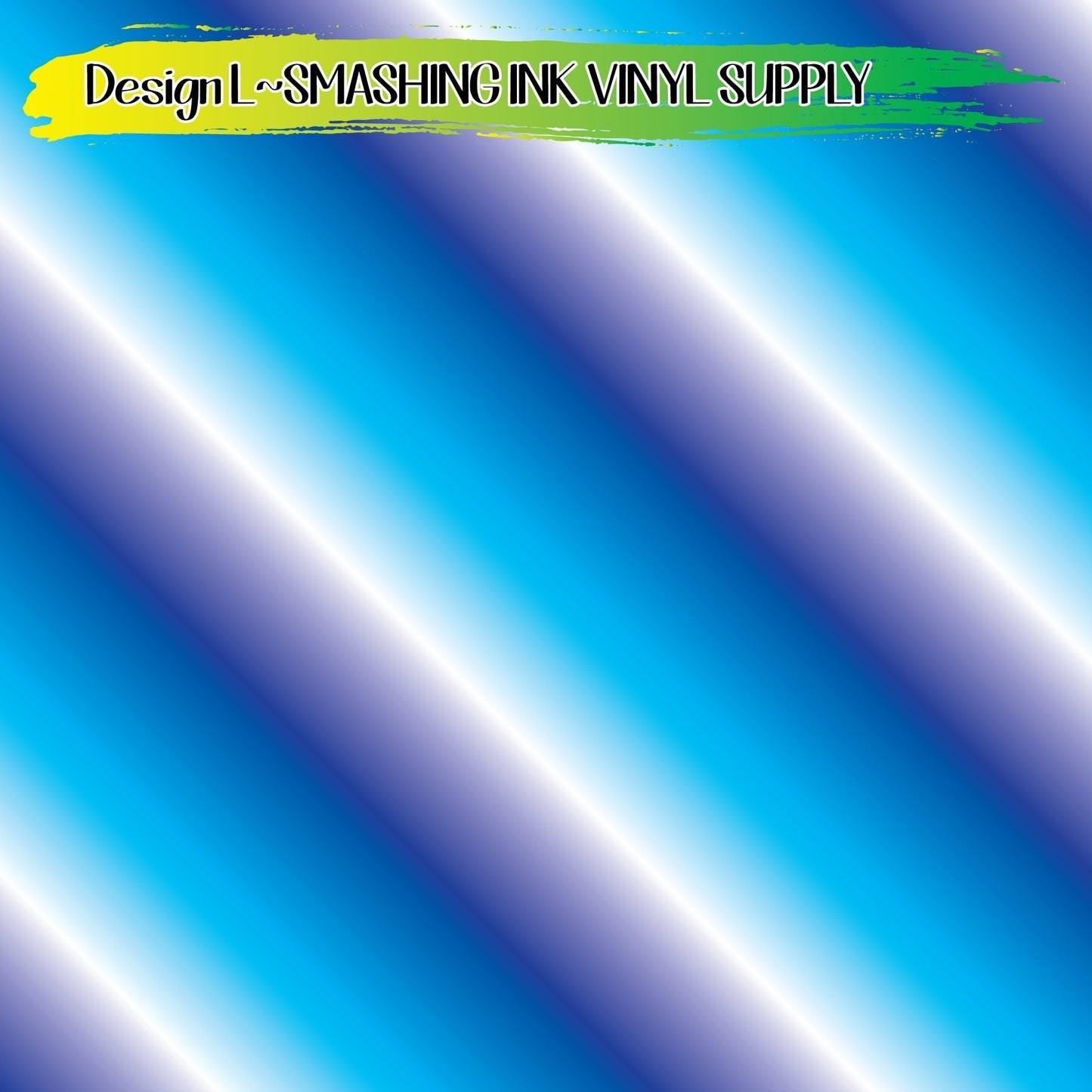 Blue White Ombre ★ Printed Vinyl Sheets | Faux Leather | Laser Safe