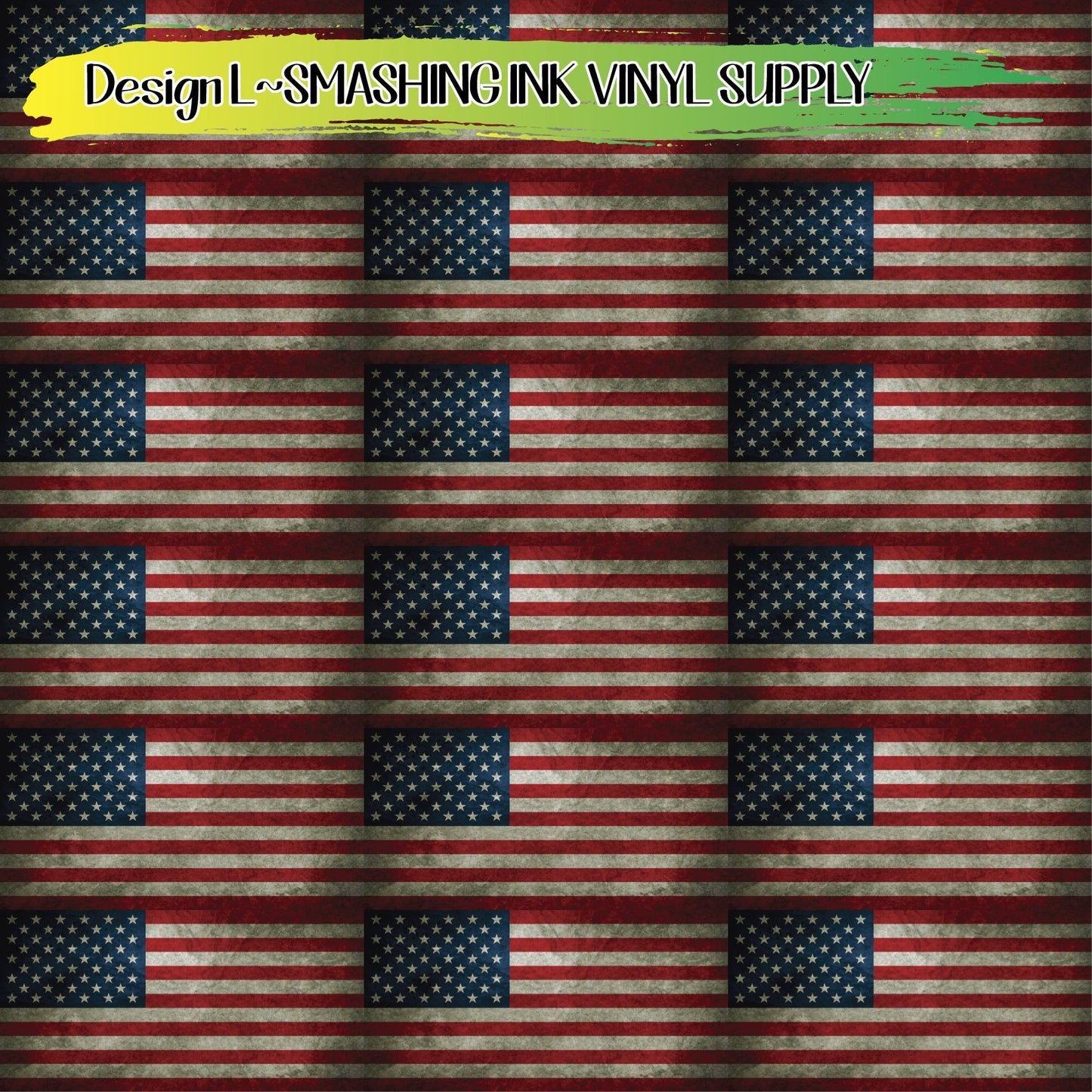 American Flag 2x4 in ★ Printed Vinyl Sheets | Faux Leather | Laser Safe