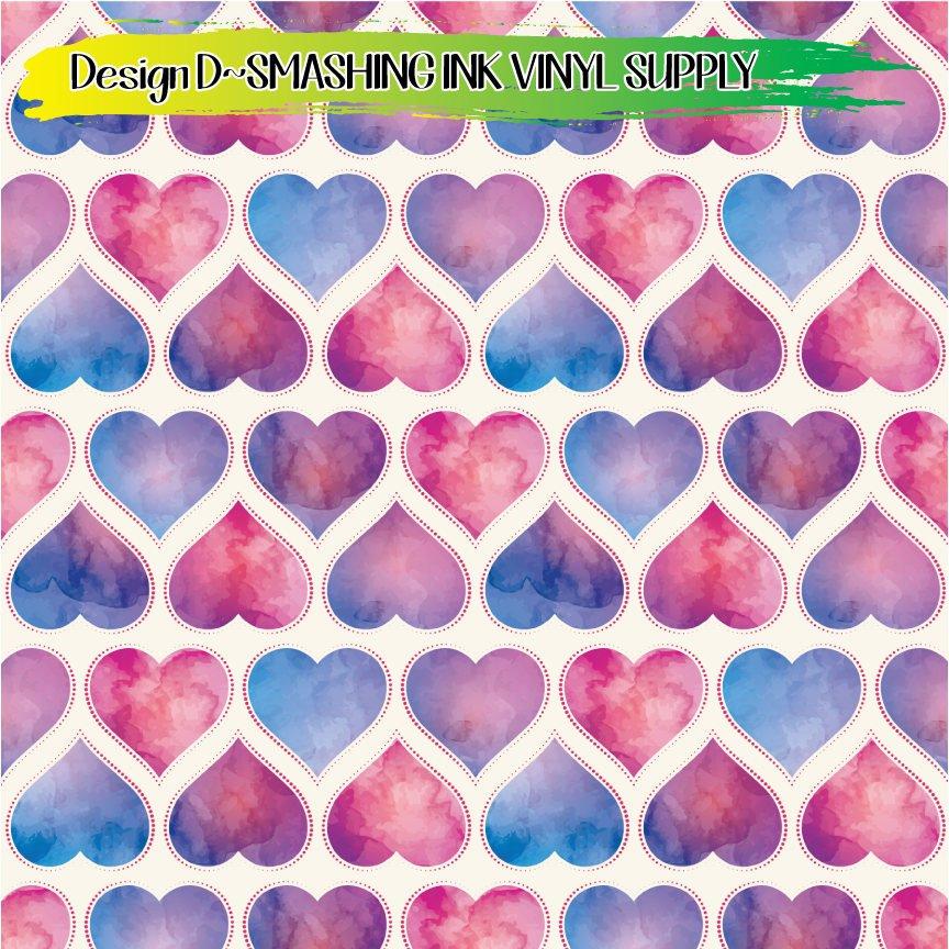 Pink Geometric ★ Printed Vinyl Sheets | Faux Leather | Laser Safe