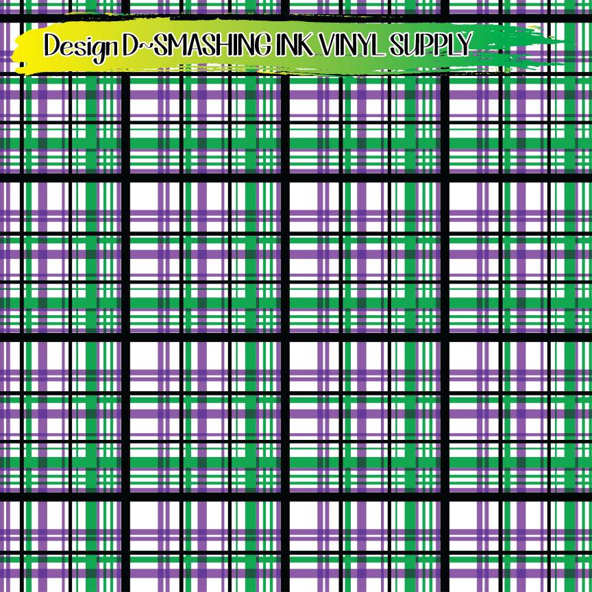 Halloween Plaid ★ Printed Vinyl Sheets | Faux Leather | Laser Safe