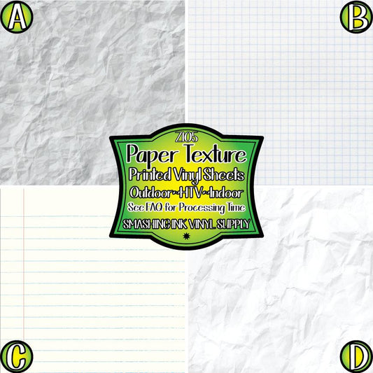 Paper Texture ★ Laser Safe Adhesive Film (TAT 3 BUS DAYS)