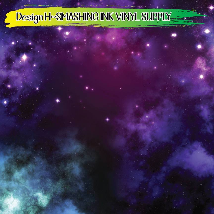 Galaxy Pattern ★ Printed Vinyl Sheets | Faux Leather | Laser Safe