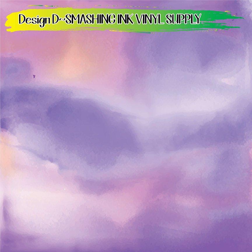 Purple Watercolor ★ Printed Vinyl Sheets | Faux Leather | Laser Safe