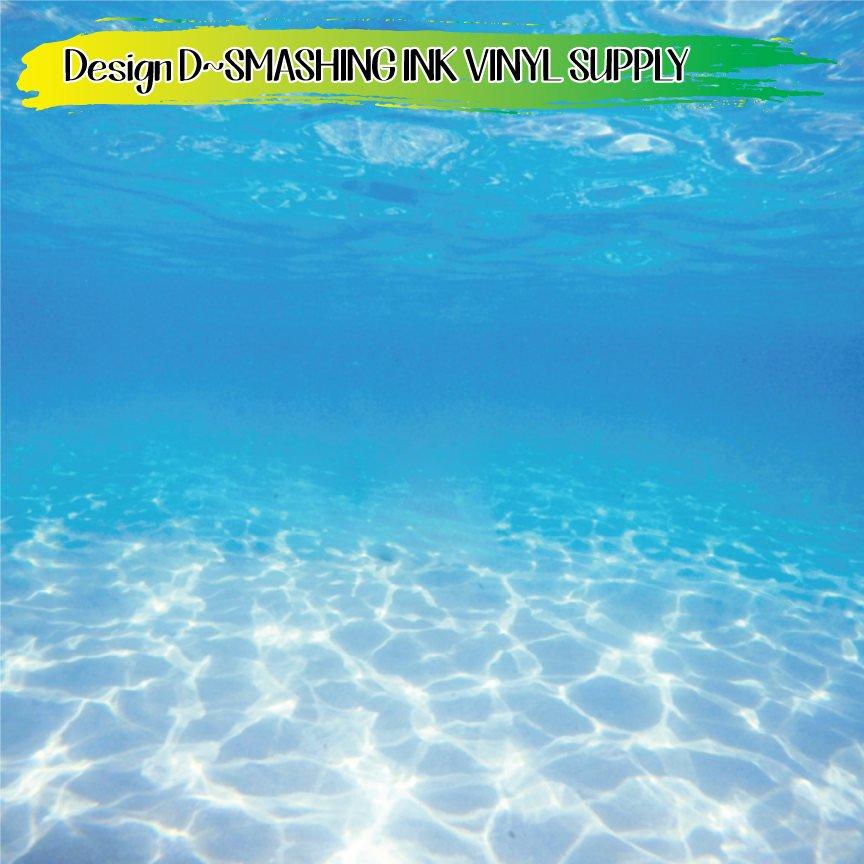 Underwater Pattern ★ Printed Vinyl Sheets | Faux Leather | Laser Safe