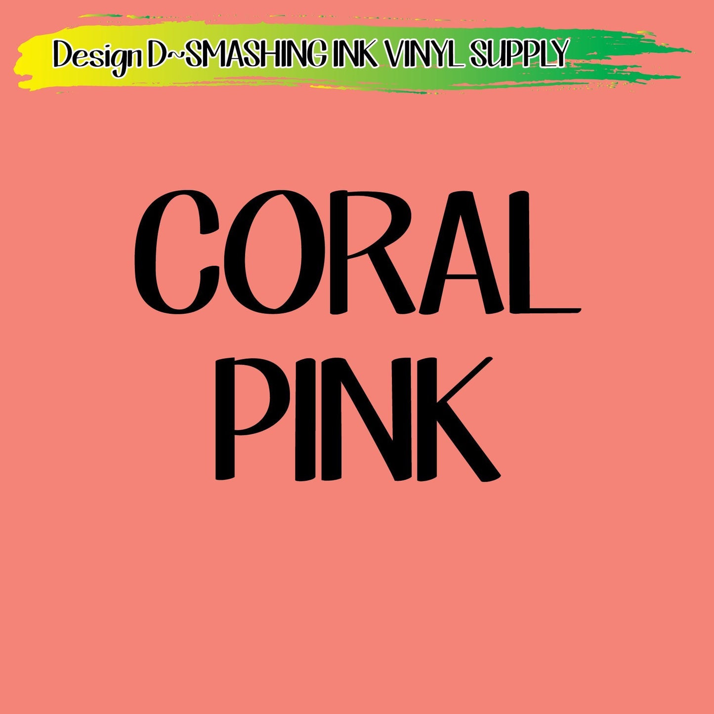 Coral Peach Shade ★ Printed Vinyl Sheets | Faux Leather | Laser Safe