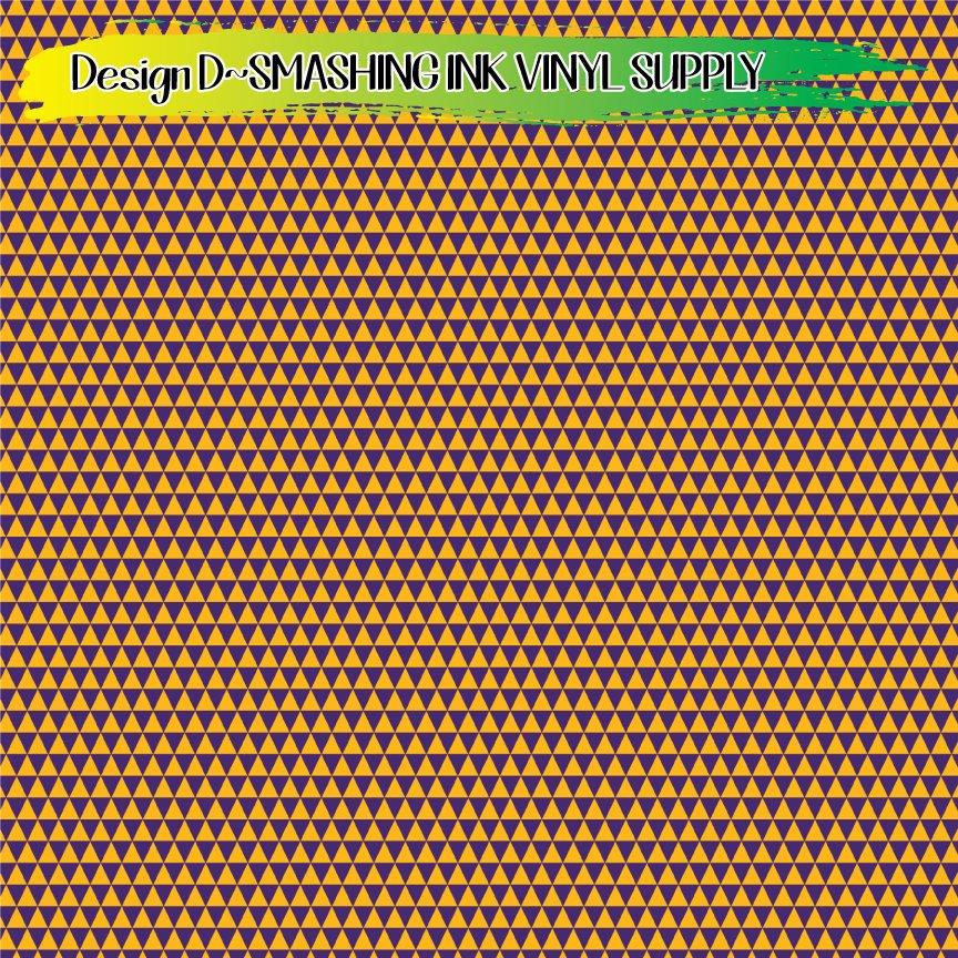 Purple & Gold Pattern ★ Printed Vinyl Sheets | Faux Leather | Laser Safe