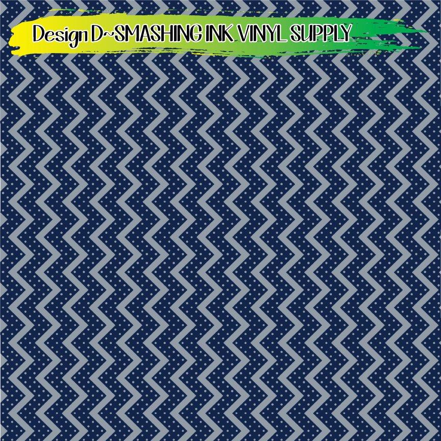 Blue & Silver Pattern ★ Printed Vinyl Sheets | Faux Leather | Laser Safe