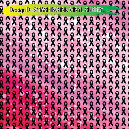 Breast Cancer Awareness ★ Pattern Vinyl | Faux Leather | Sublimation (TAT 3 BUS DAYS)