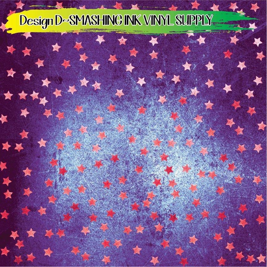 Stars Grunge ★ Printed Vinyl Sheets | Faux Leather | Laser Safe