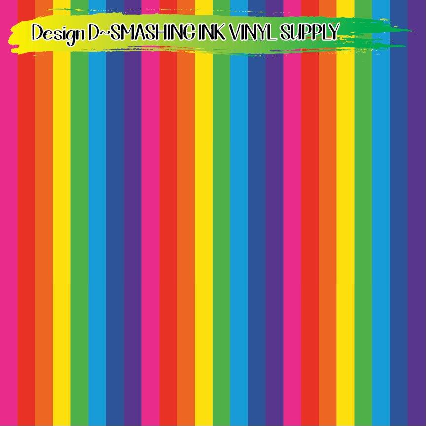 Rainbow Print ★ Printed Vinyl Sheets | Faux Leather | Laser Safe