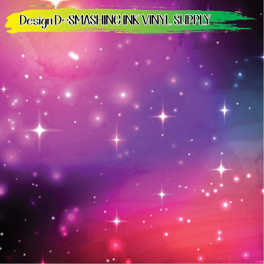 Galaxy Space ★ Printed Vinyl Sheets | Faux Leather | Laser Safe